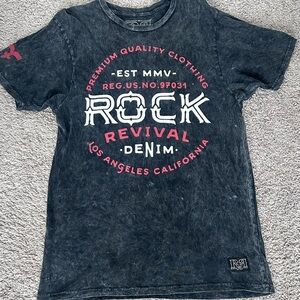 Rock Revival Black Graphic T-Shirt medium. Men’s.